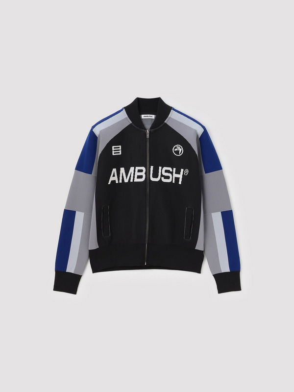BIKER ZIP UP JERSEY KNIT