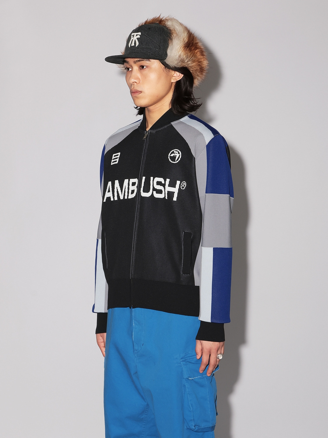 BIKER ZIP UP JERSEY KNIT 詳細画像 Black 3