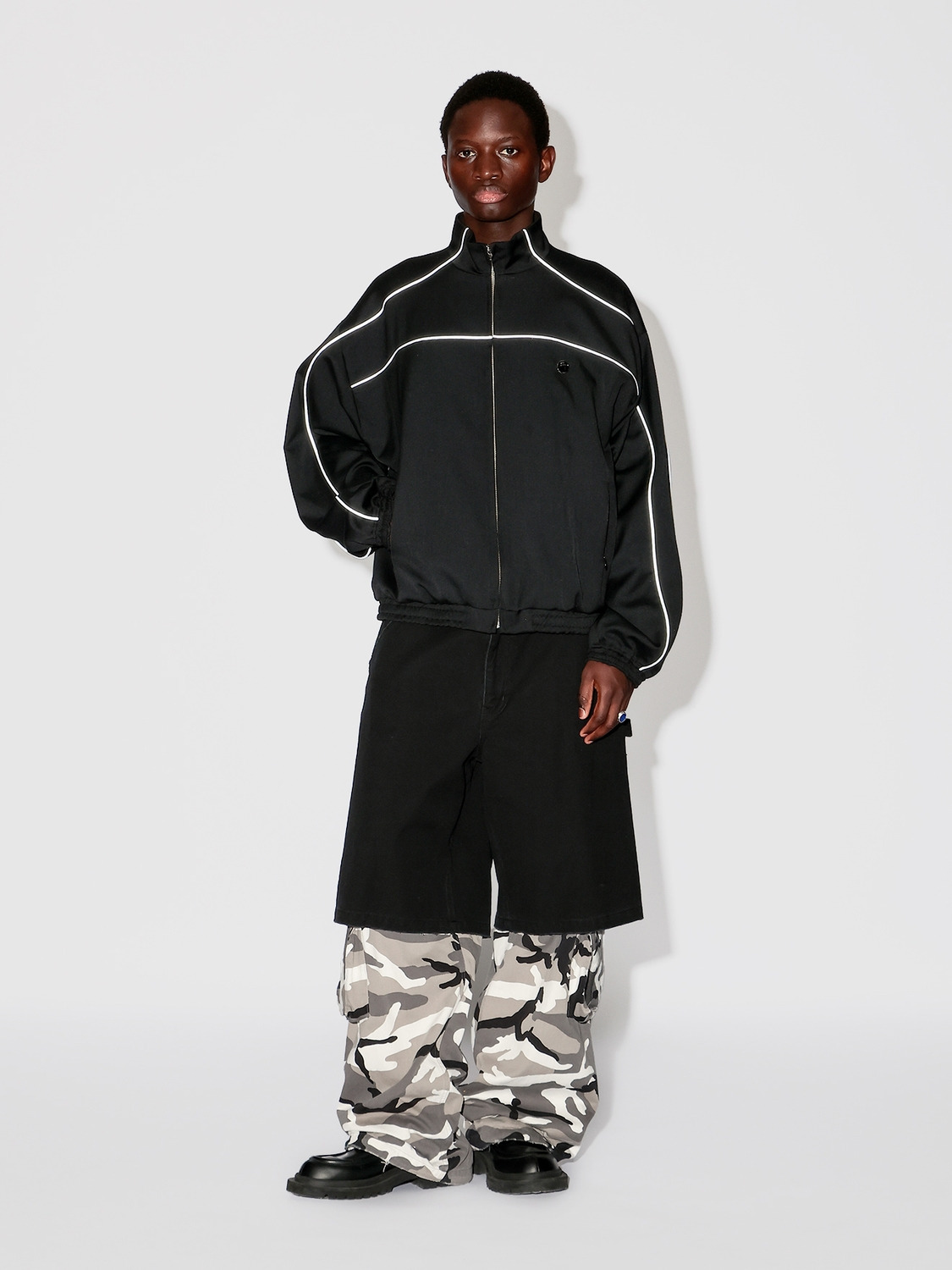 WOOL TRACK SUIT JACKET 詳細画像 Black 6