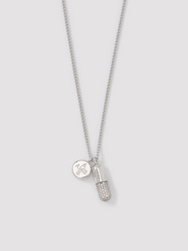 PAVE PILL CHARM NECKLACE 詳細画像