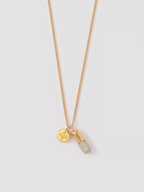 PAVE PILL CHARM NECKLACE 詳細画像