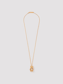 TEDDY BEAR HEART CHARM NECKLACE 詳細画像