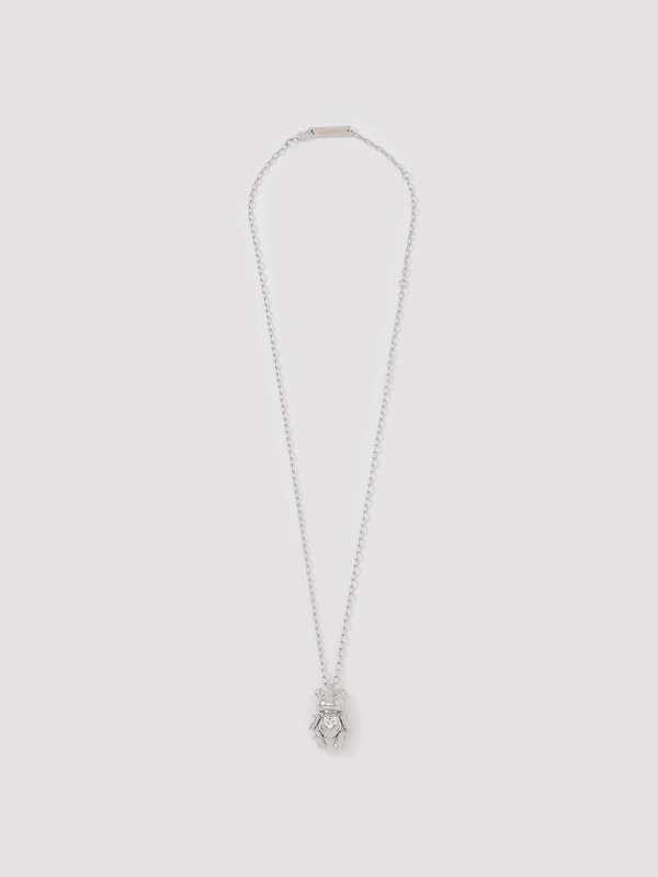 TEDDY BEAR HEART CHARM NECKLACE