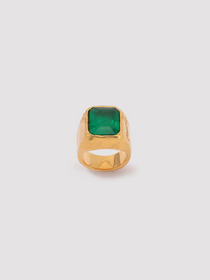 SQUARE CUT STONE RING 詳細画像
