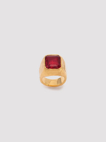 SQUARE CUT STONE RING 詳細画像