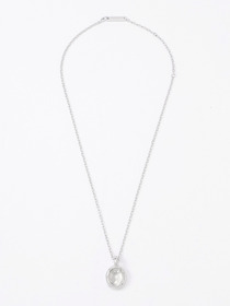OVAL CUT STONE CHARM NECKLACE 詳細画像