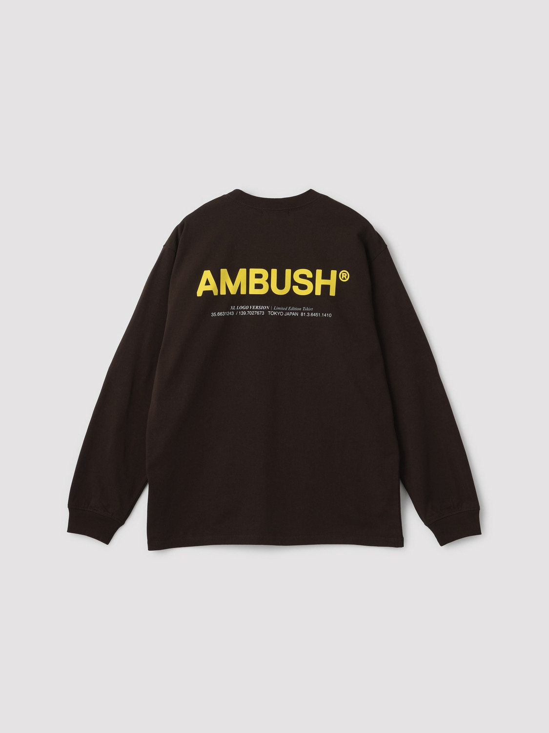 XL LOGO L/S T-SHIRT 詳細画像 Brown 1