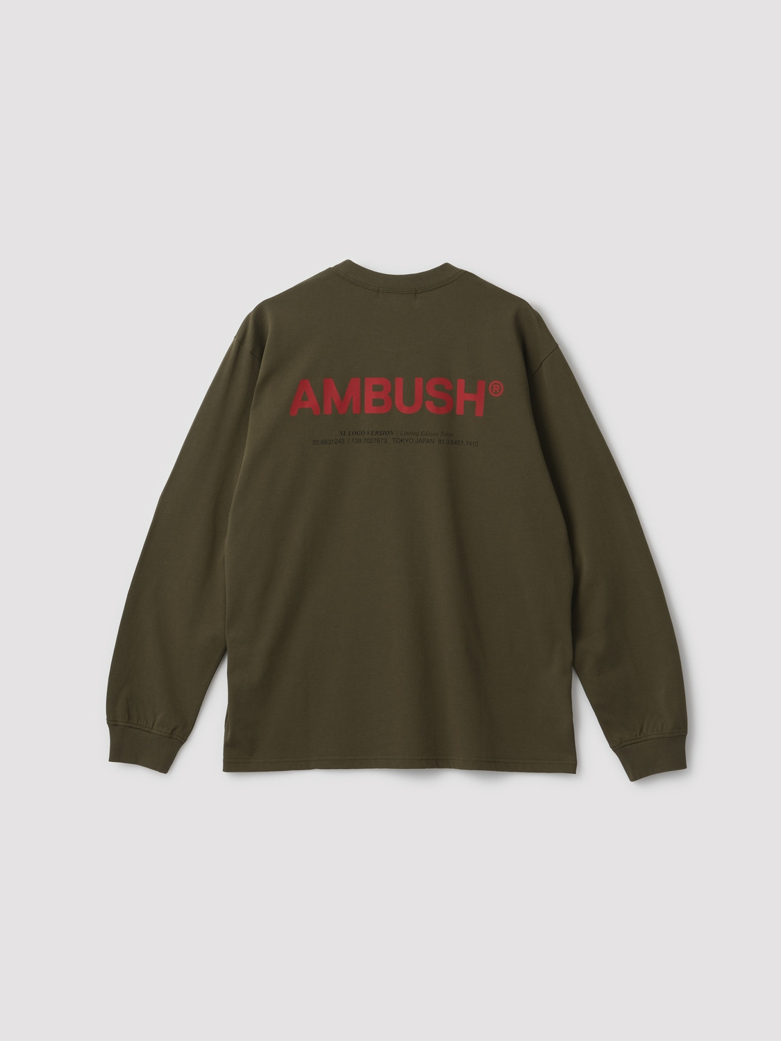XL LOGO L/S T-SHIRT 詳細画像 Olive 1