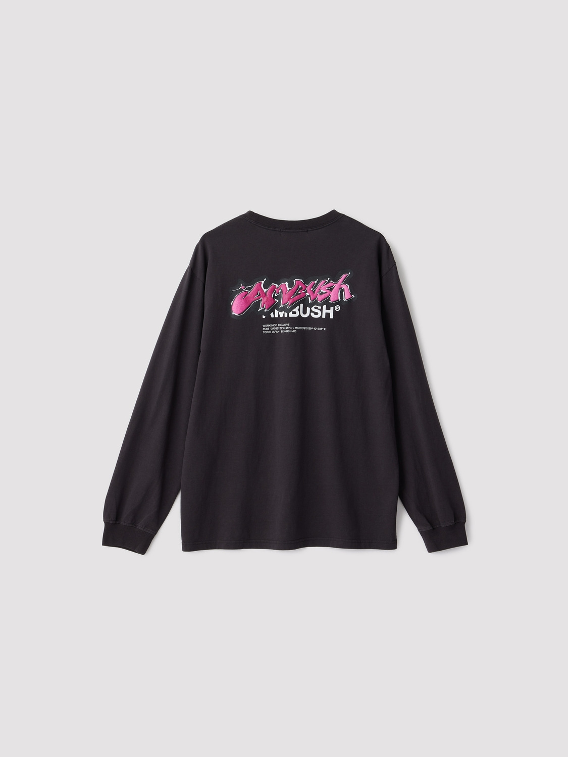 STICKER LOGO L/S T-SHIRT 詳細画像 Black 2