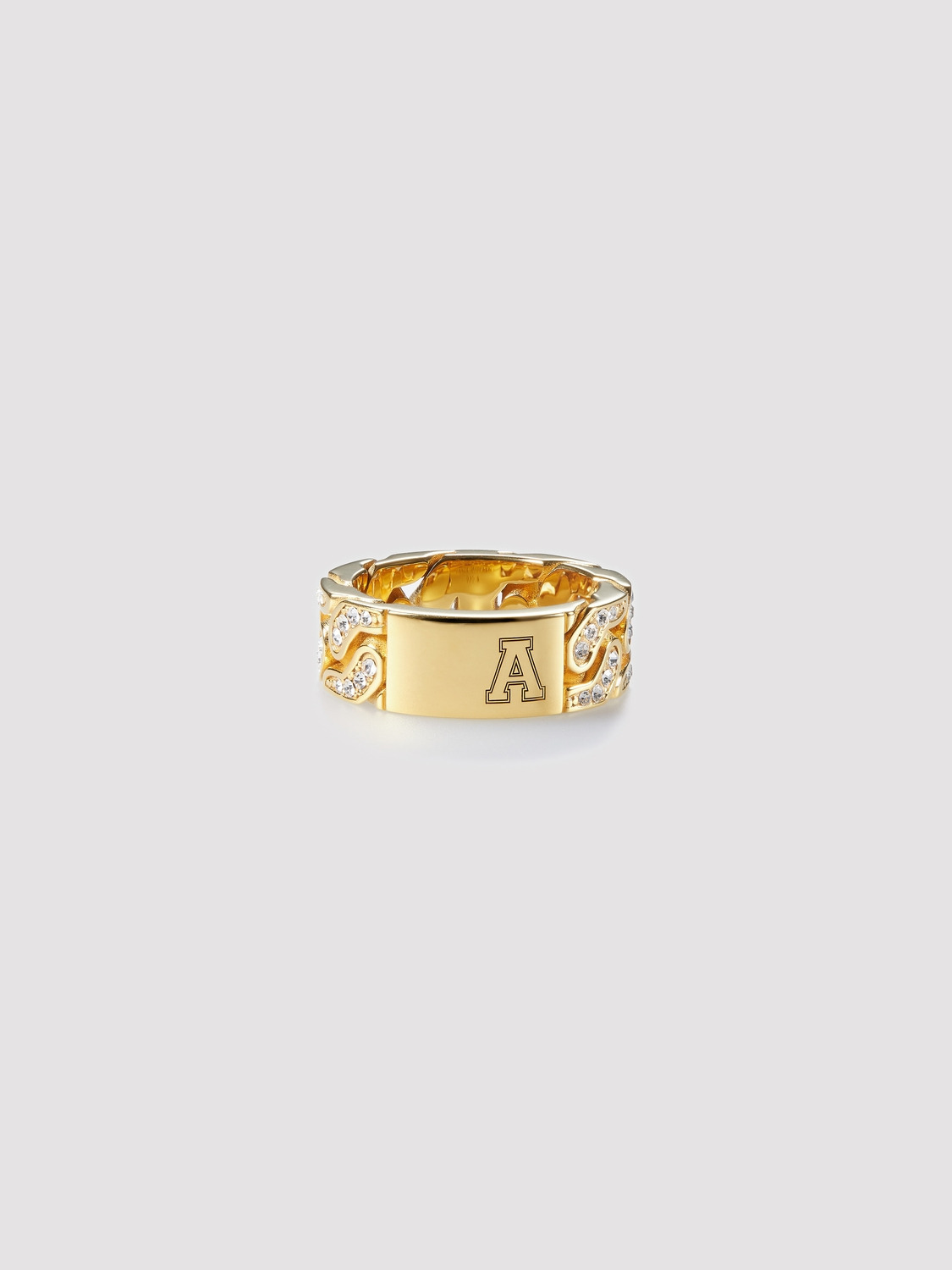 PAVE ID RING 詳細画像 Gold 1