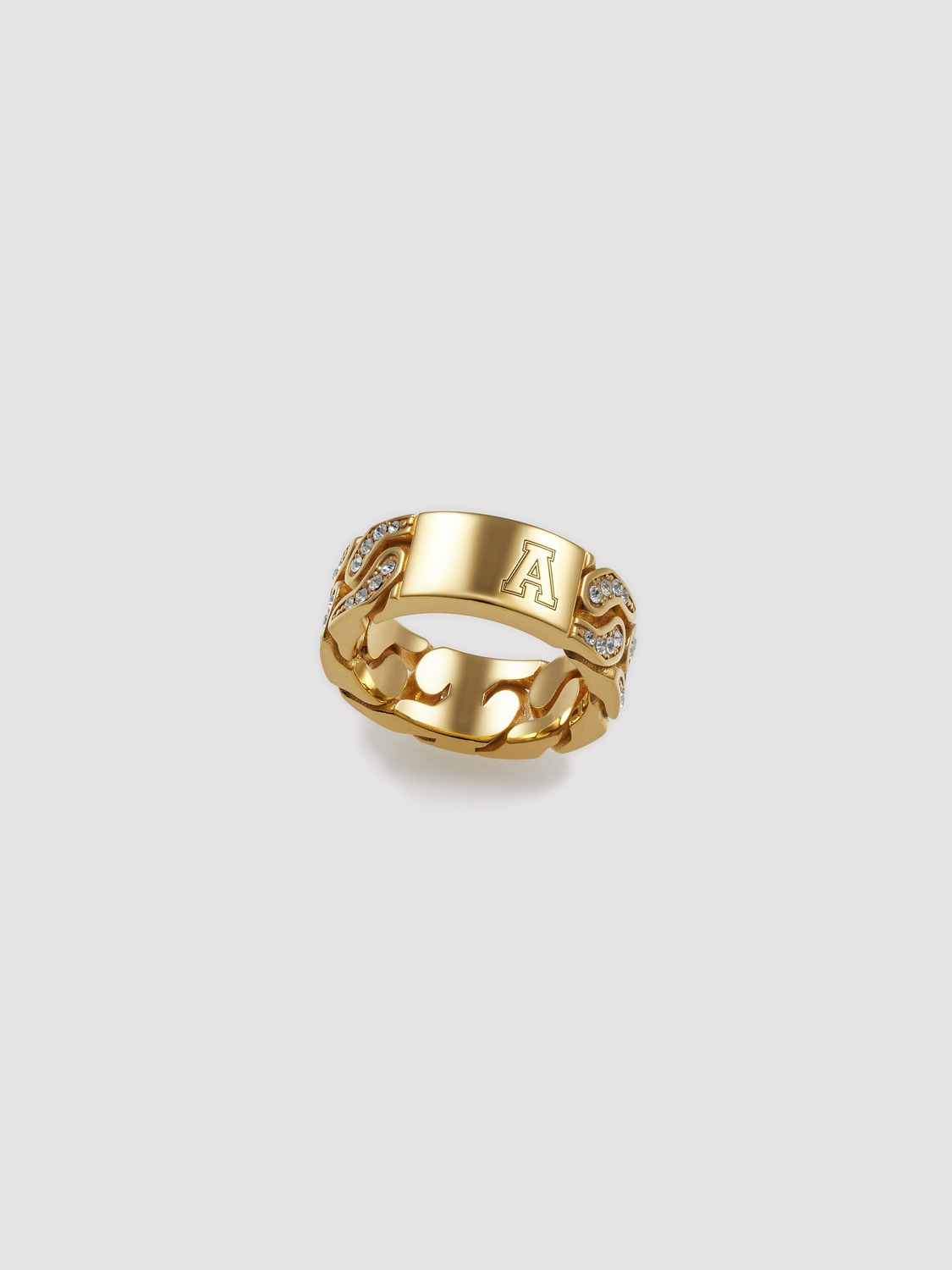 PAVE ID RING 詳細画像 Gold 2