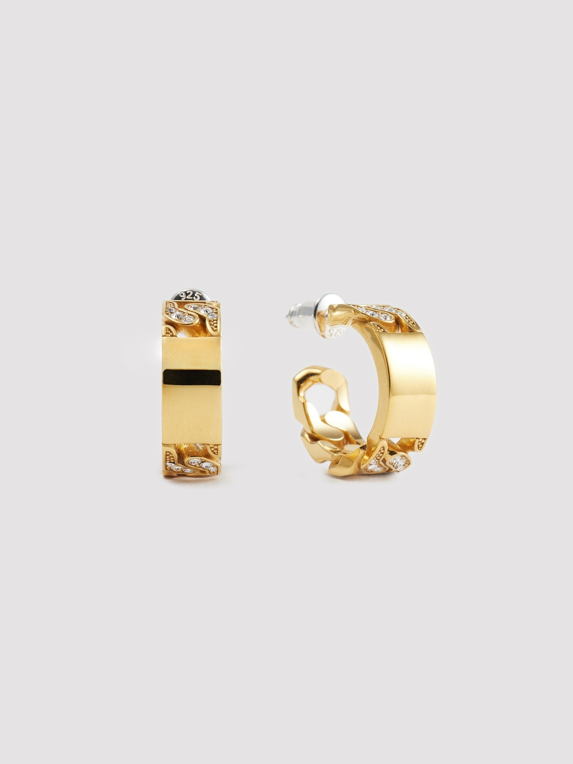 PAVE ID EARRINGS 詳細画像 Gold 1
