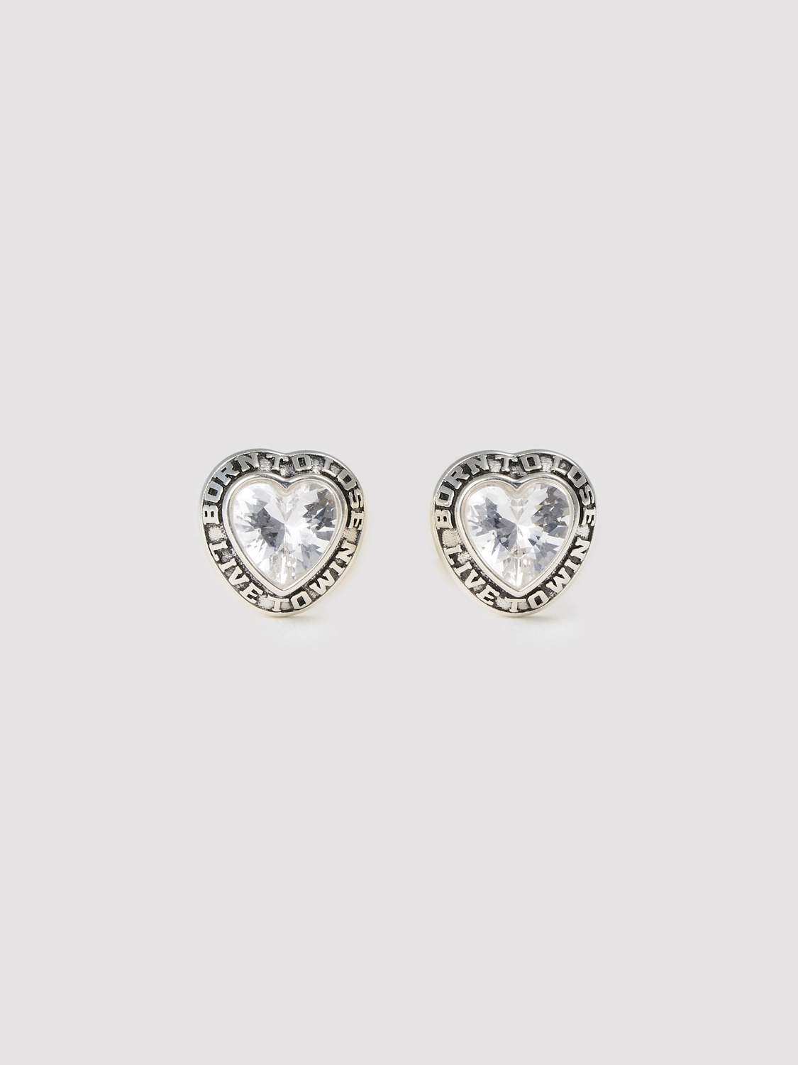 STUDS HEART CLASS EARRINGS 詳細画像 Silver 1