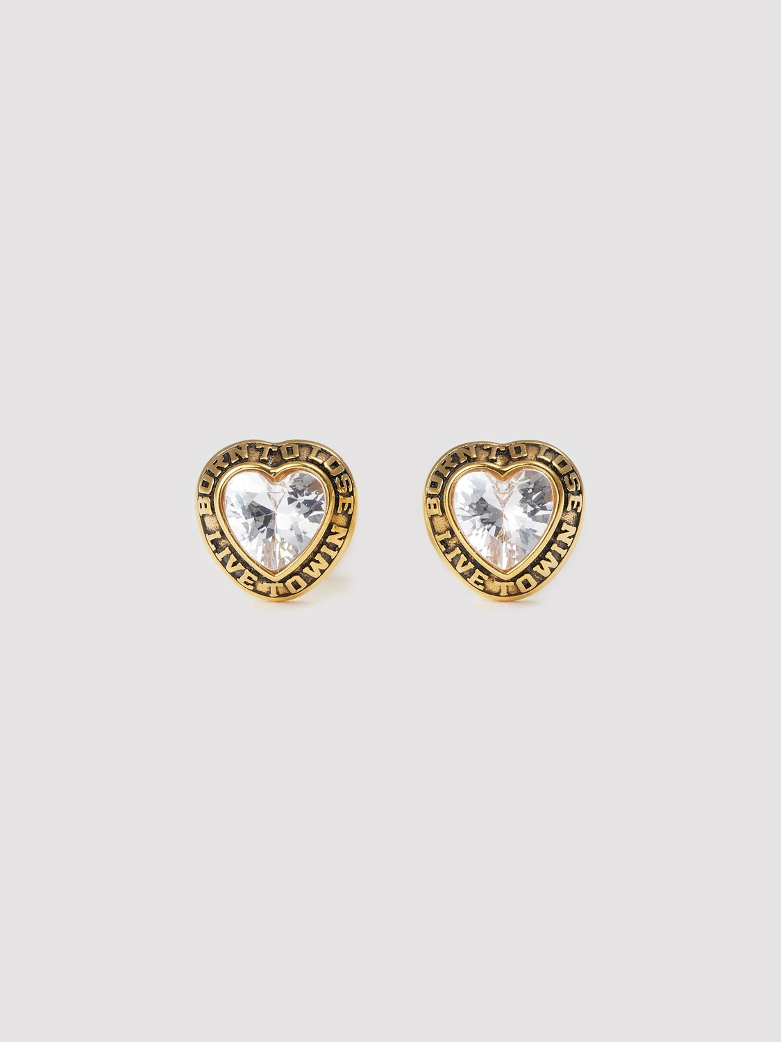 STUDS HEART CLASS EARRINGS 詳細画像 Gold 1