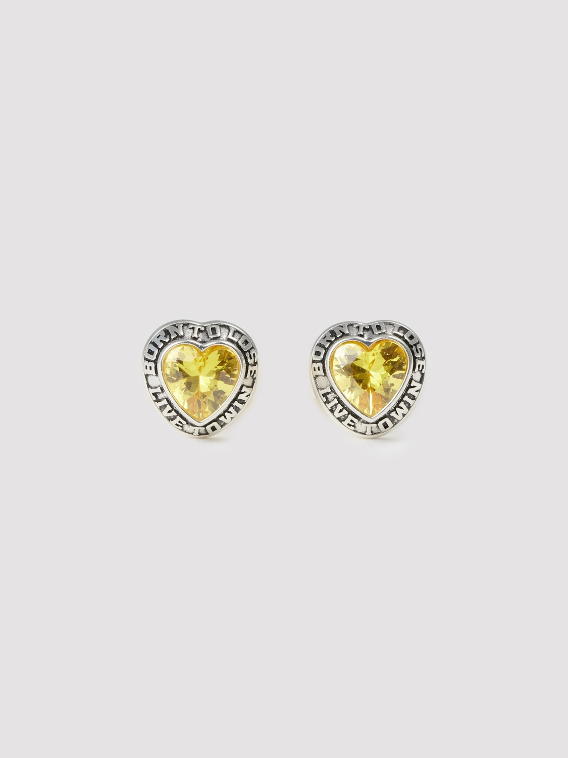 STUDS HEART CLASS EARRINGS 詳細画像 Yellow 1