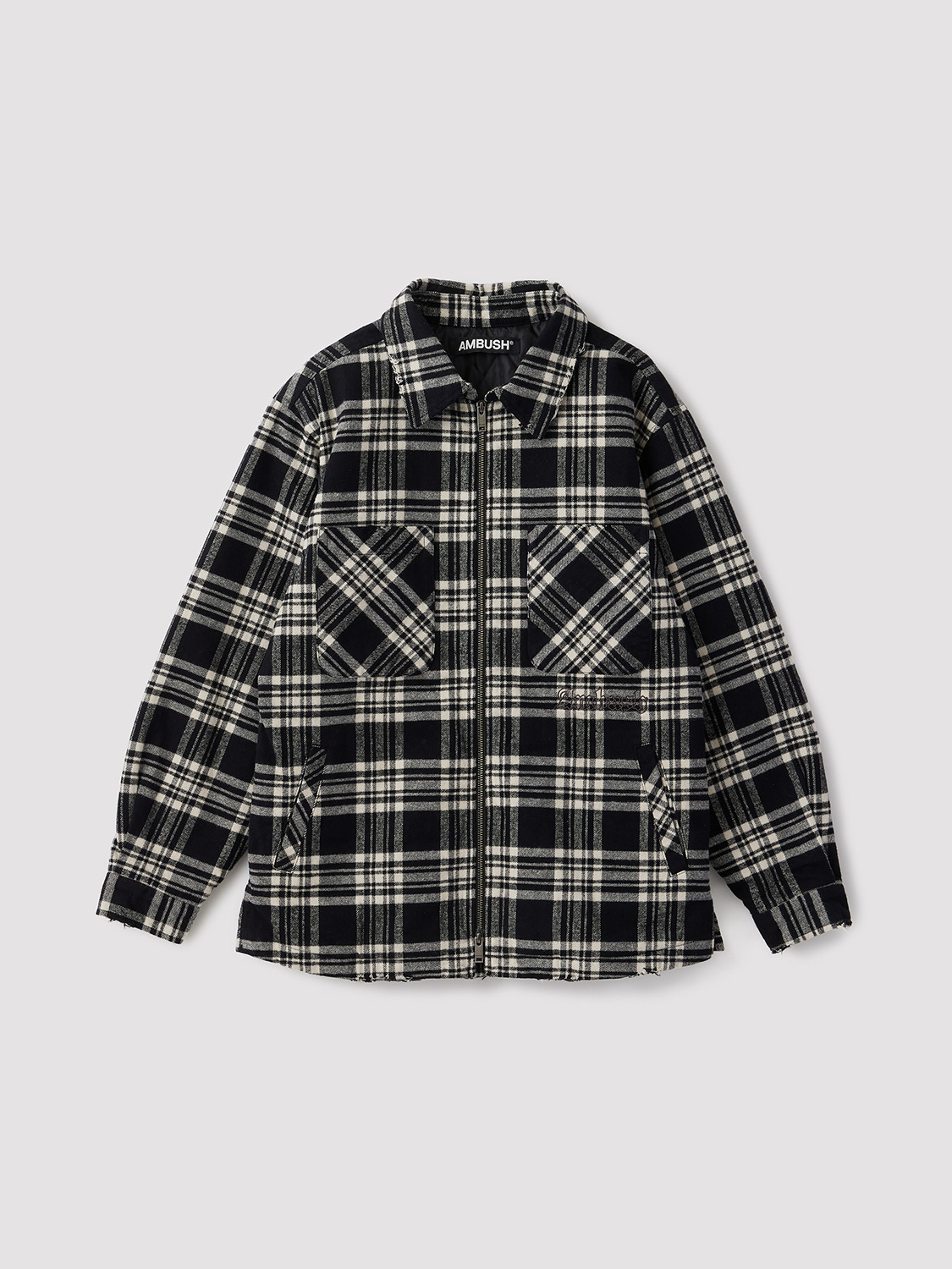 HEAVY FLANNEL CHECK SHIRT JACKET 詳細画像 Grey 1