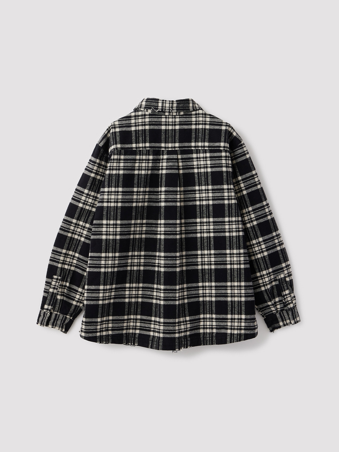 HEAVY FLANNEL CHECK SHIRT JACKET 詳細画像 Grey 2