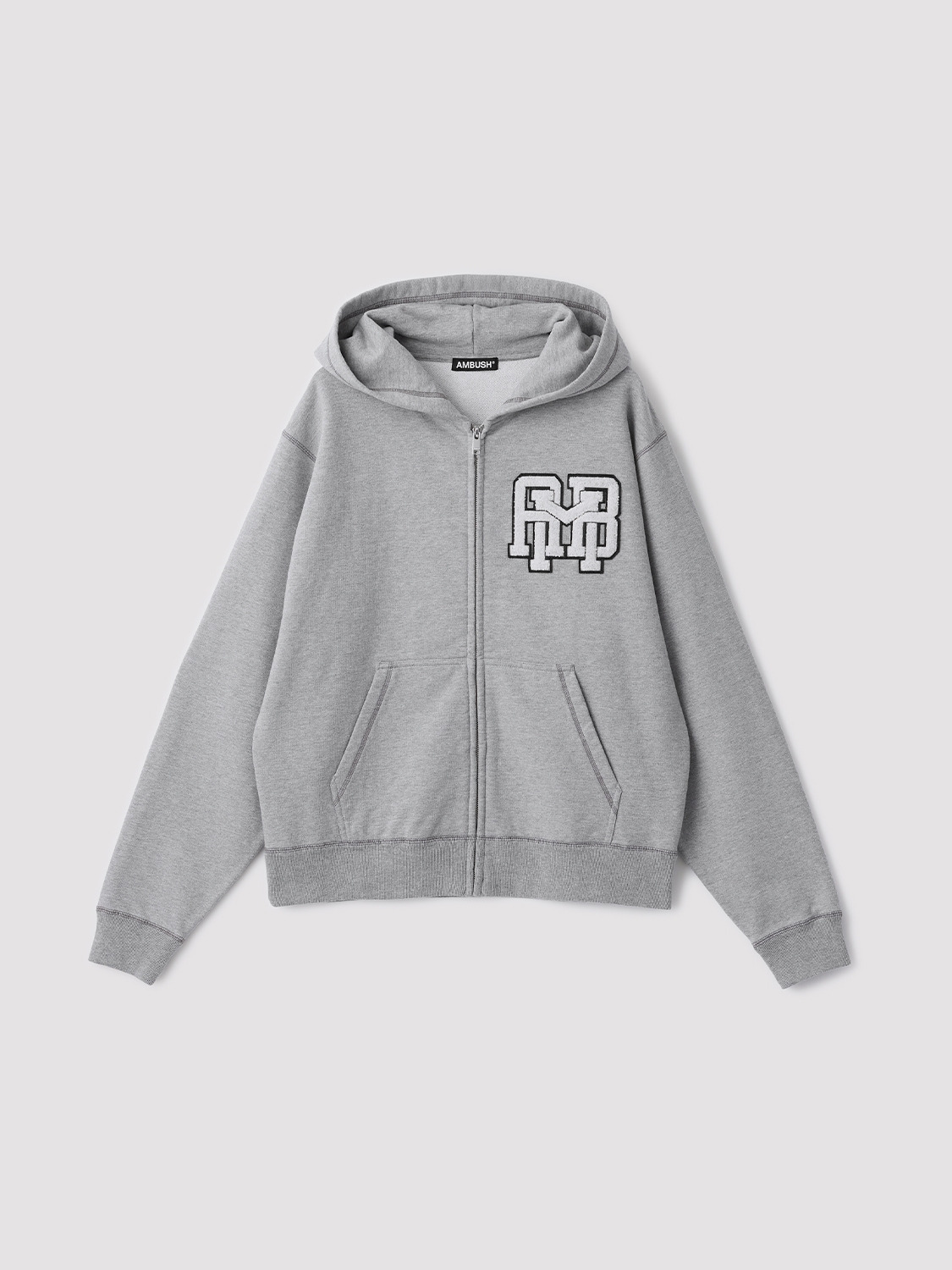 AMB PATCH HOODIE 詳細画像 H.grey 1