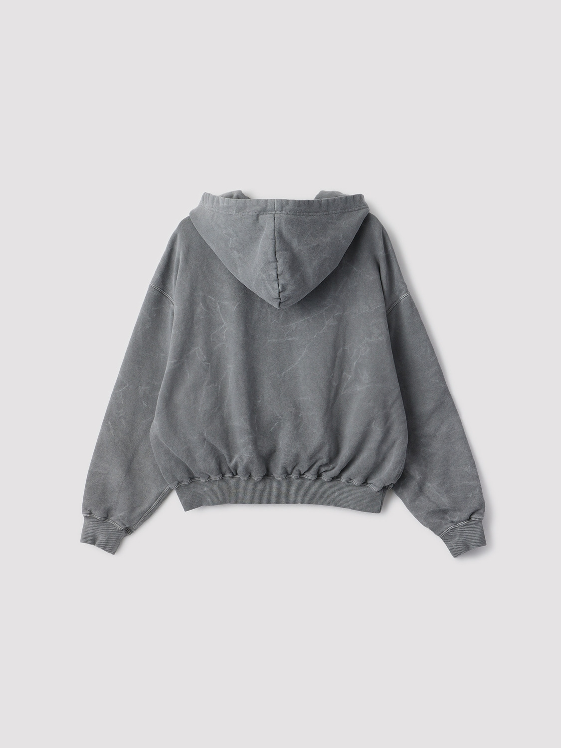 WASHED CROPPED ZIP HOODIE 詳細画像 Grey 2
