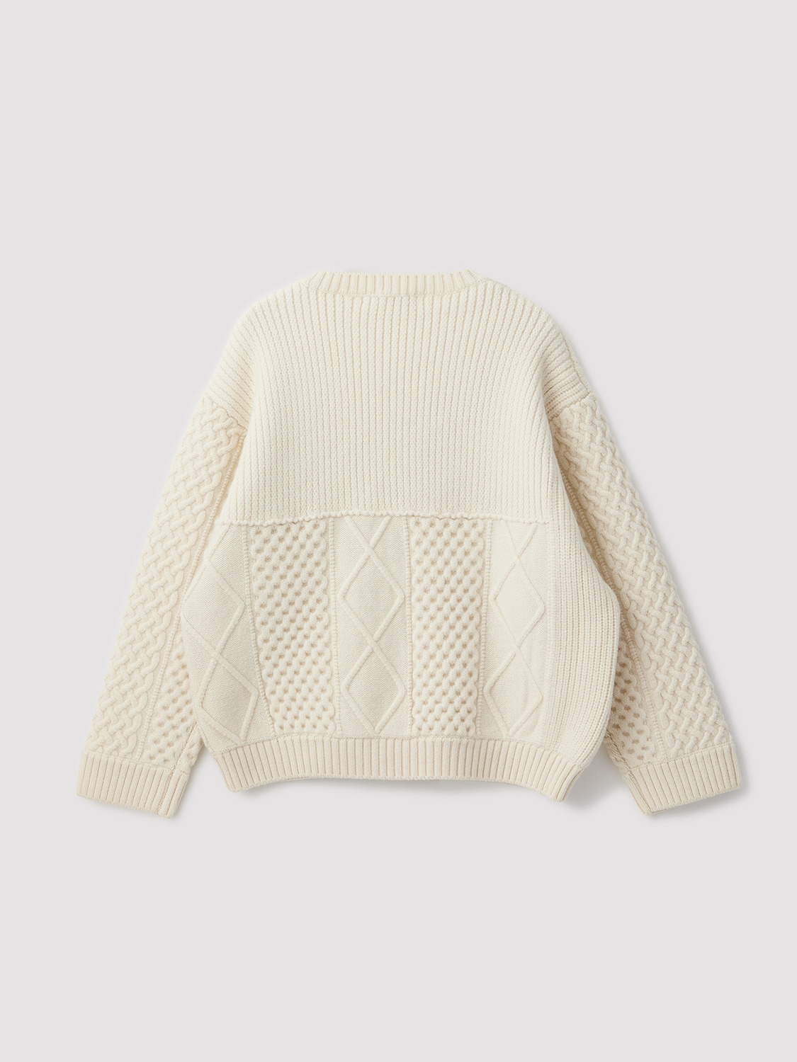 LOGO CABLE CREWKNIT 詳細画像 White 2