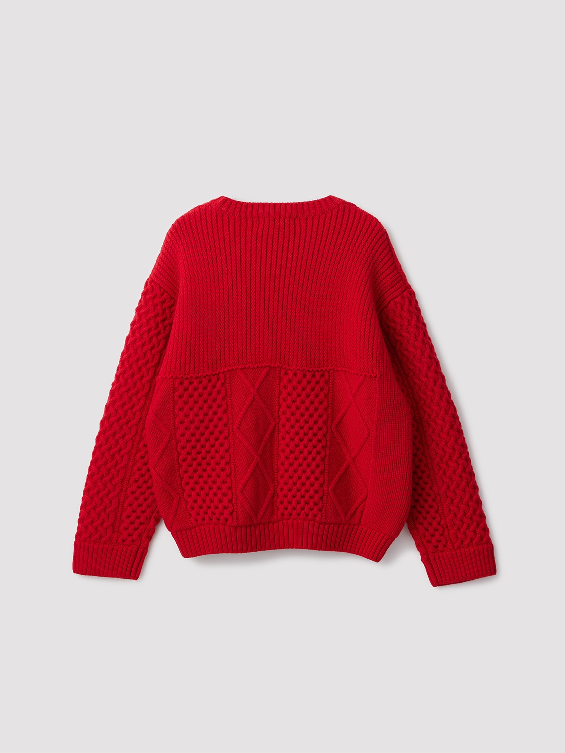 LOGO CABLE CREWKNIT 詳細画像 Red 2