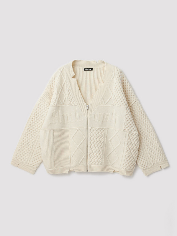 AMBUSH(アンブッシュ) 通販サイト 【MENS CABLE ZIP KNIT CARDIGAN】