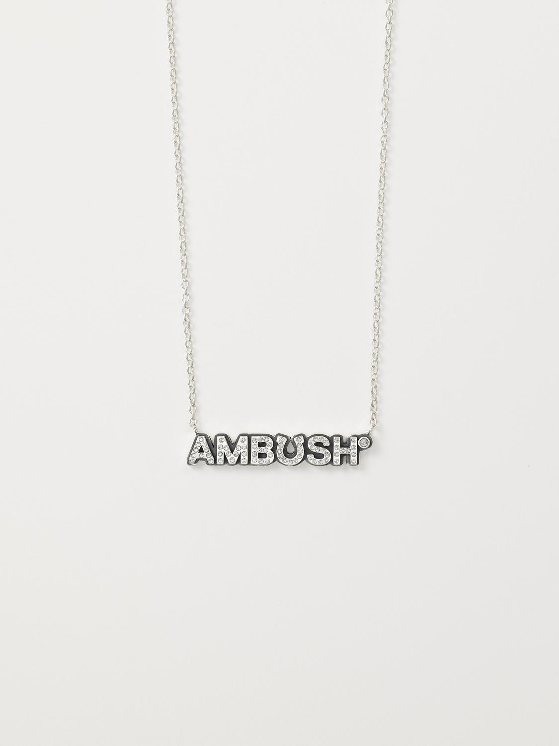 AMBUSH HORSESHOE CHARM NECKLACE CRYSTAL 詳細画像 Silver 1