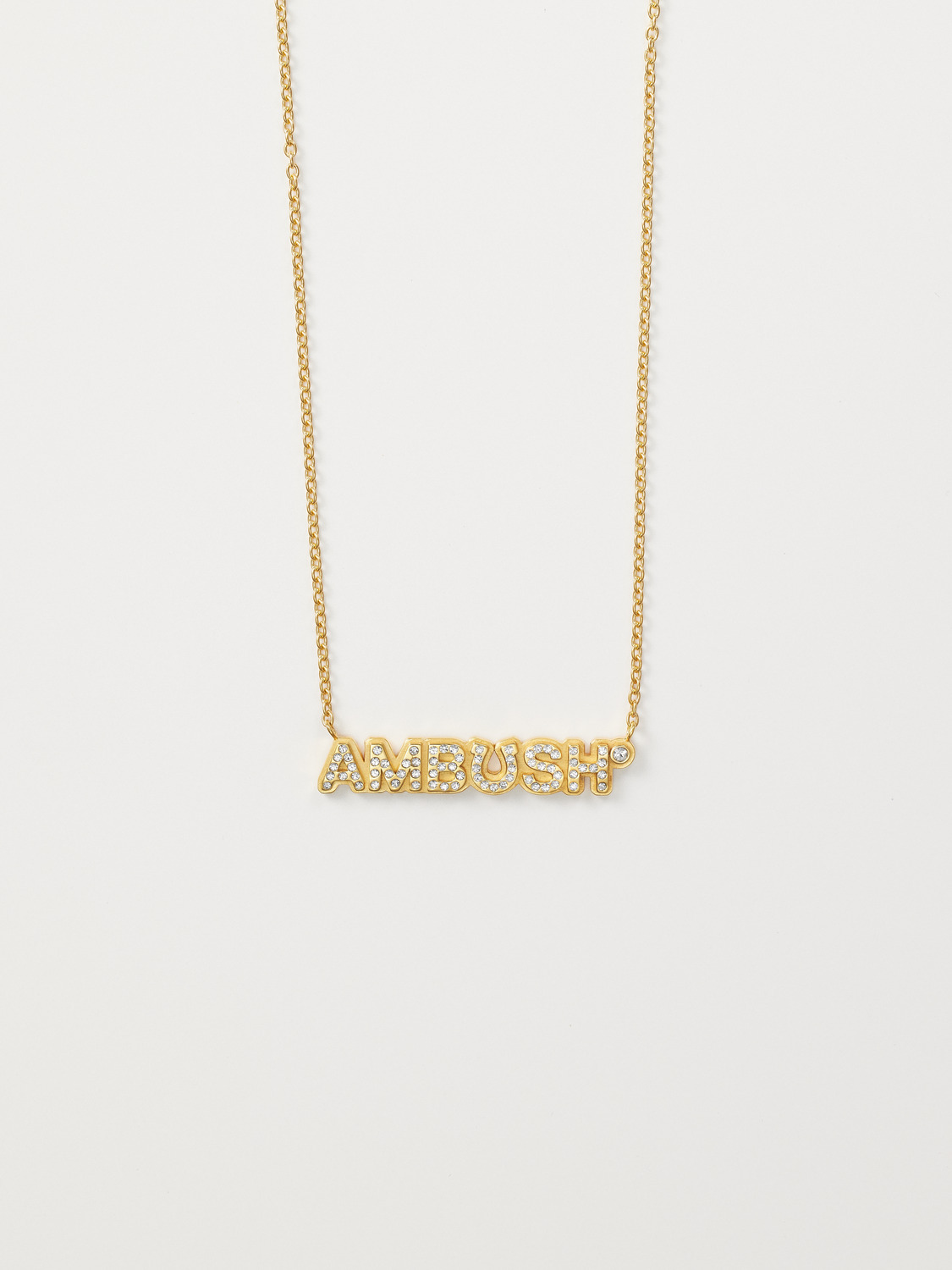 AMBUSH HORSESHOE CHARM NECKLACE CRYSTAL 詳細画像 Gold 1