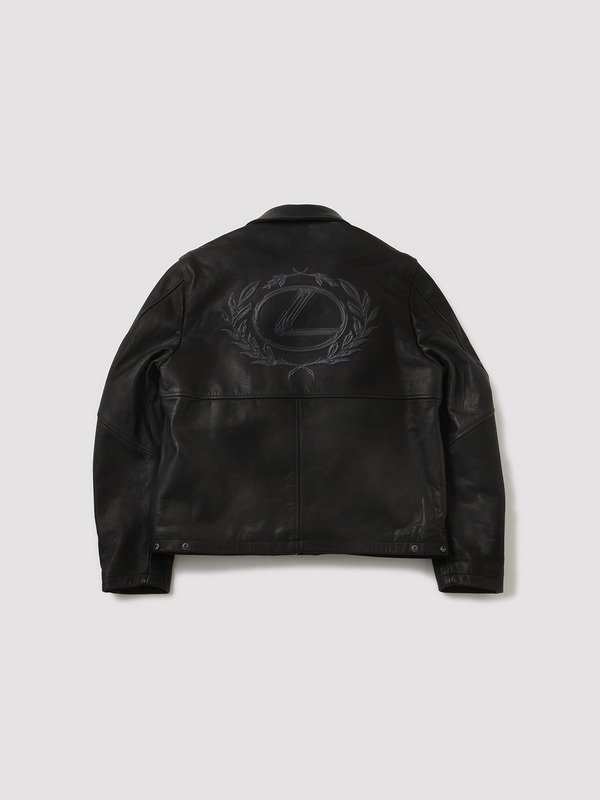 ‘FUTURE CLASSIC CLUB’ LEATHER FIREMAN JACKET