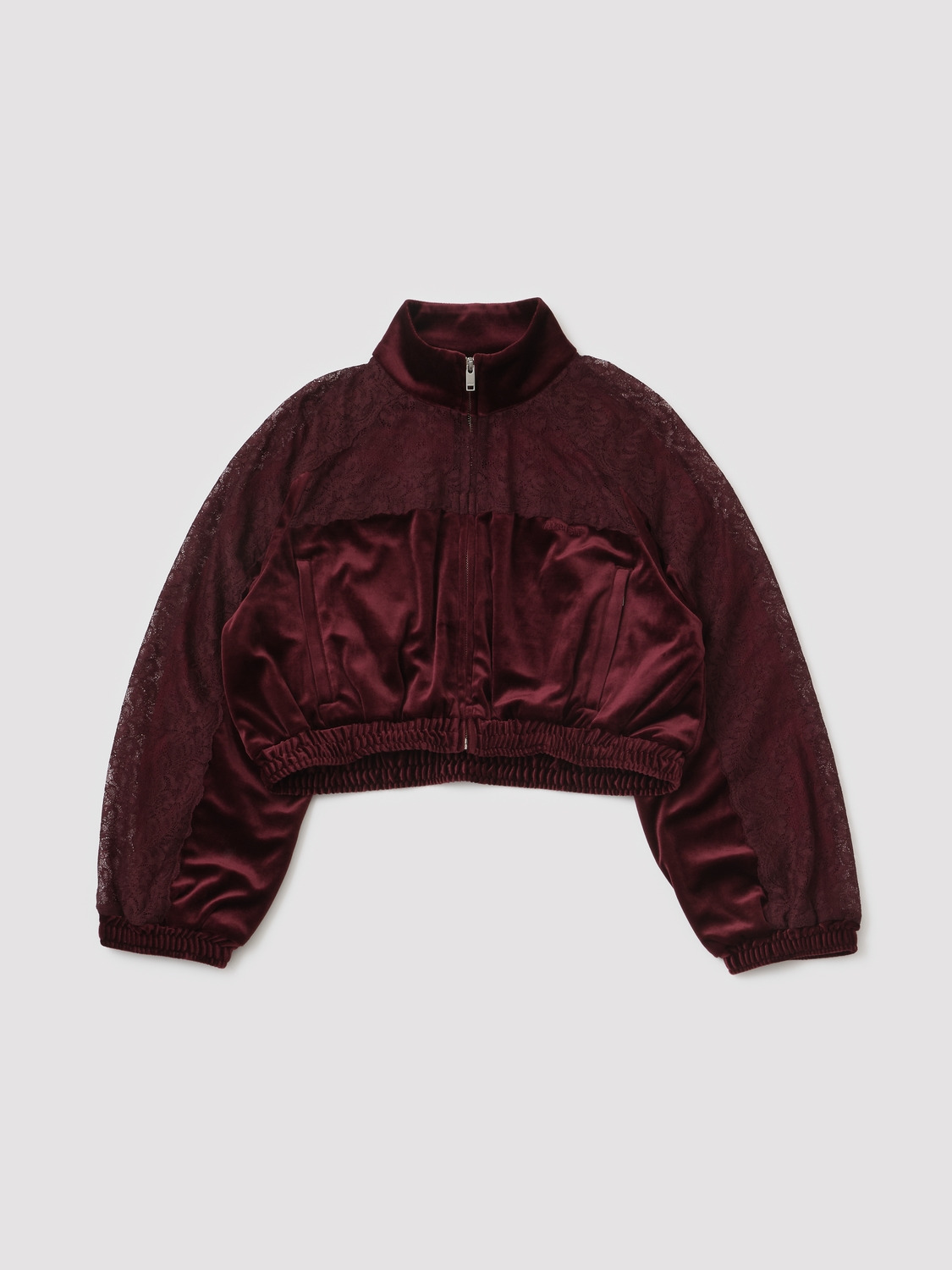 VELOUR TRACK JACKET 詳細画像 Burgundy 1
