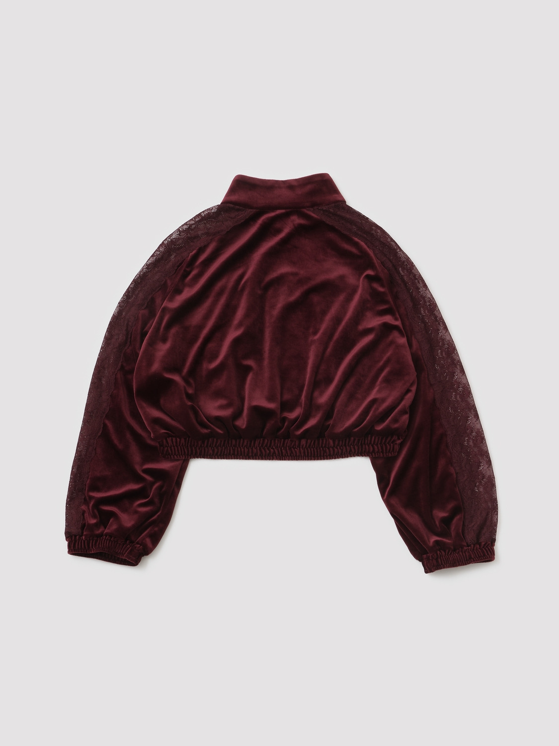 VELOUR TRACK JACKET 詳細画像 Burgundy 2