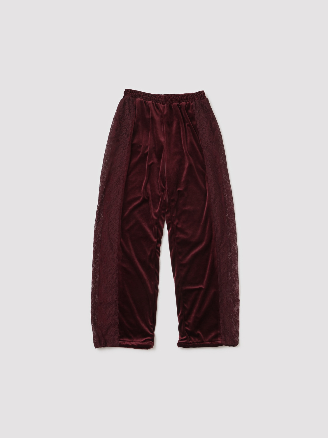 VELOUR TRACK PANTS 詳細画像 Burgundy 1