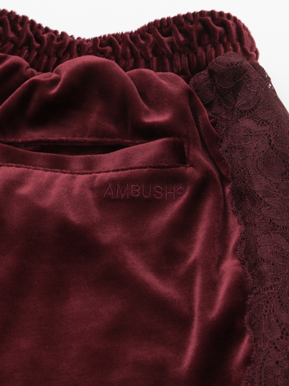 VELOUR TRACK PANTS 詳細画像 Burgundy 3