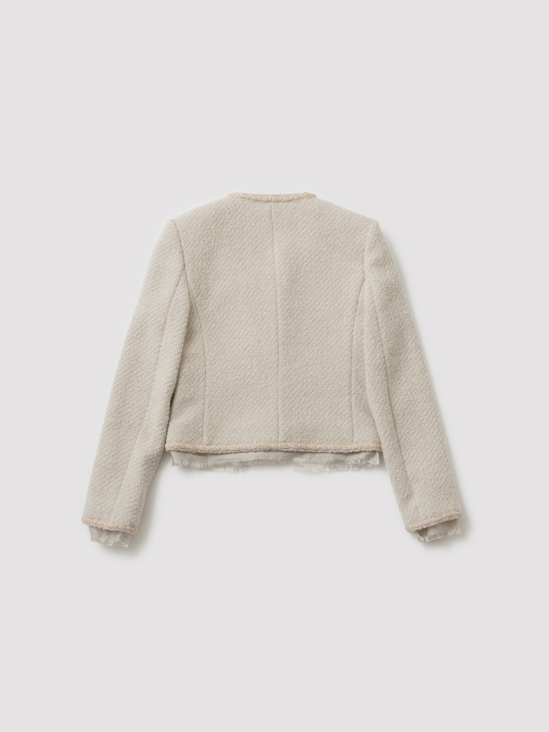 WOMENS TWEED JACKET 詳細画像 Ivory 2