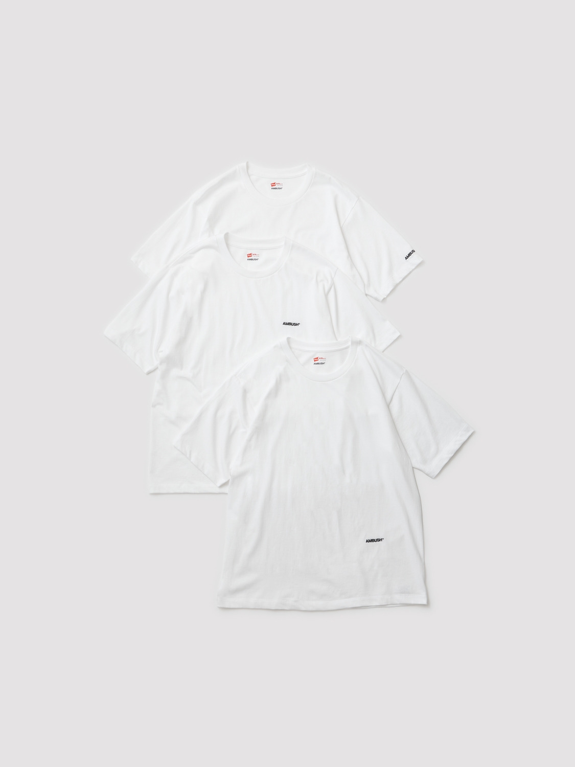 AMBUSH® × Hanes 3P TAGLESS® T-SHIRTS 詳細画像 Black 2