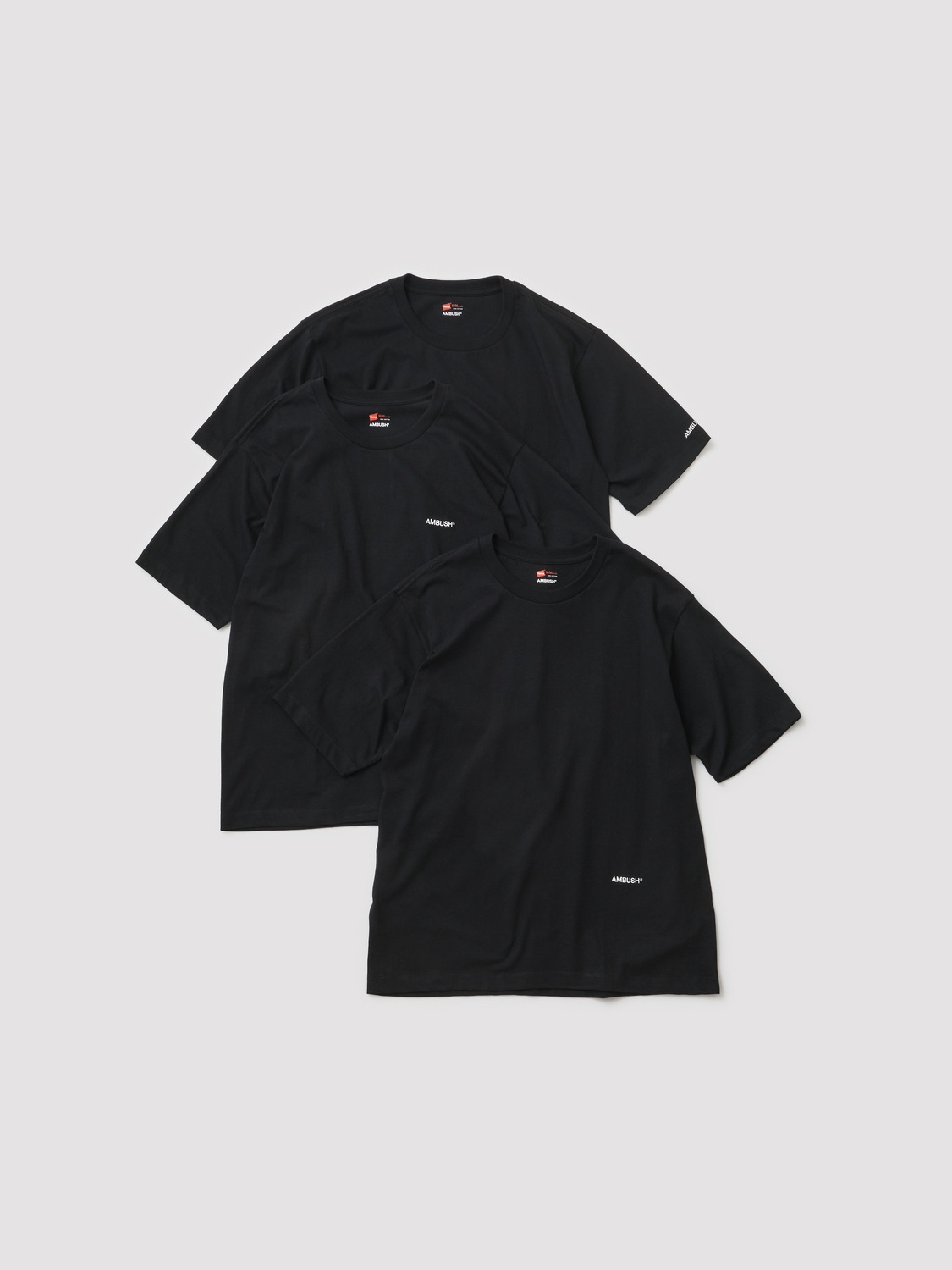 AMBUSH® × Hanes 3P TAGLESS® T-SHIRTS 詳細画像 Black 2
