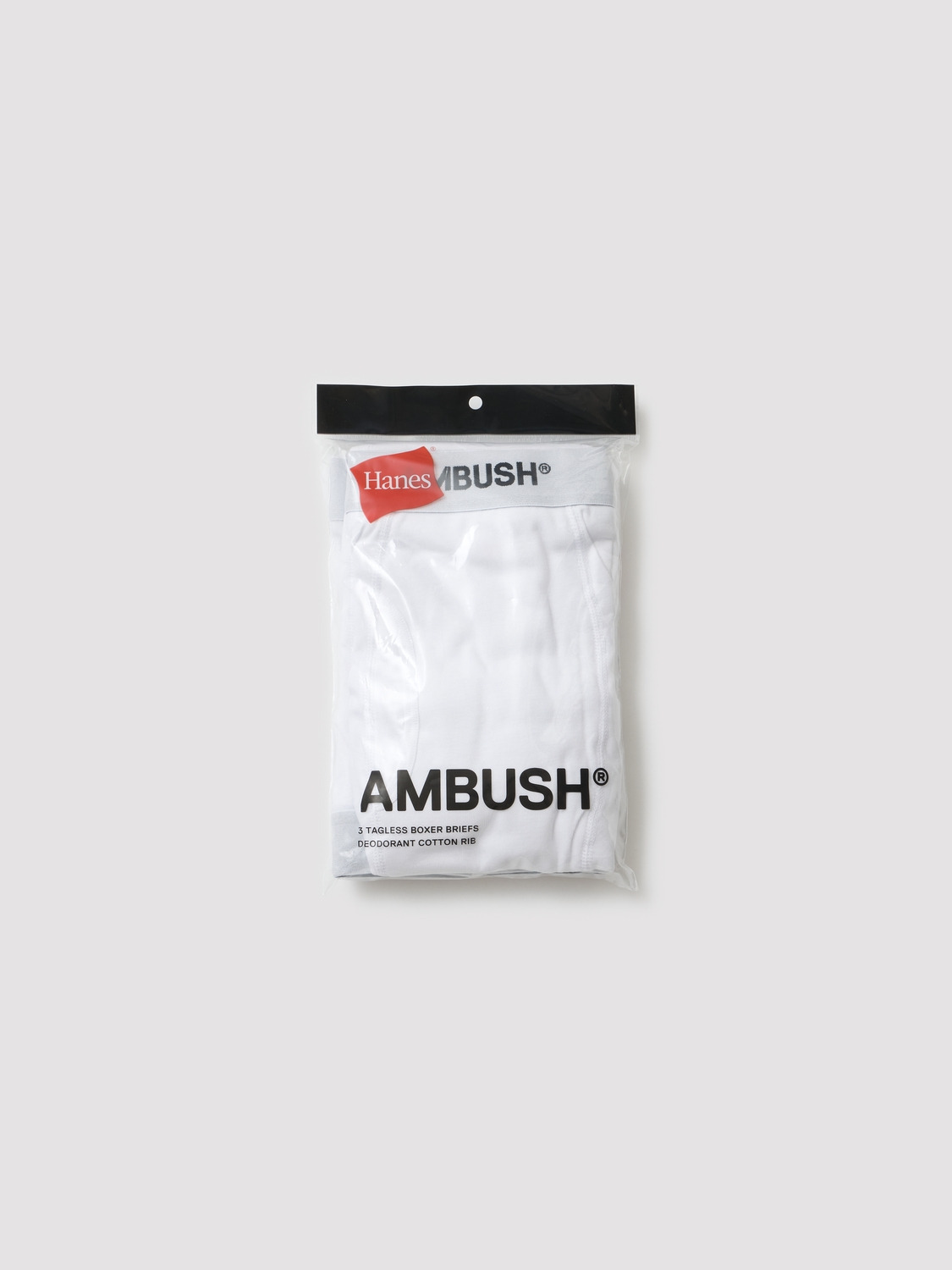 AMBUSH® × Hanes 3P TAGLESS® BOXER BRIEFS 詳細画像 Black 2