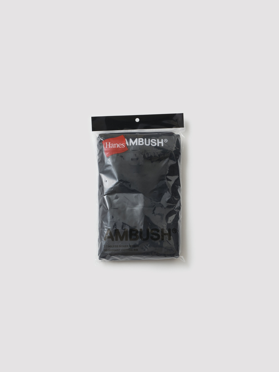 AMBUSH® × Hanes 3P TAGLESS® BOXER BRIEFS 詳細画像 Black 2