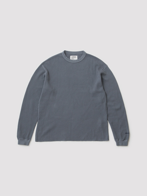 WAFFLE REGULAR FIT LONG SLEEVE T-SHIRT