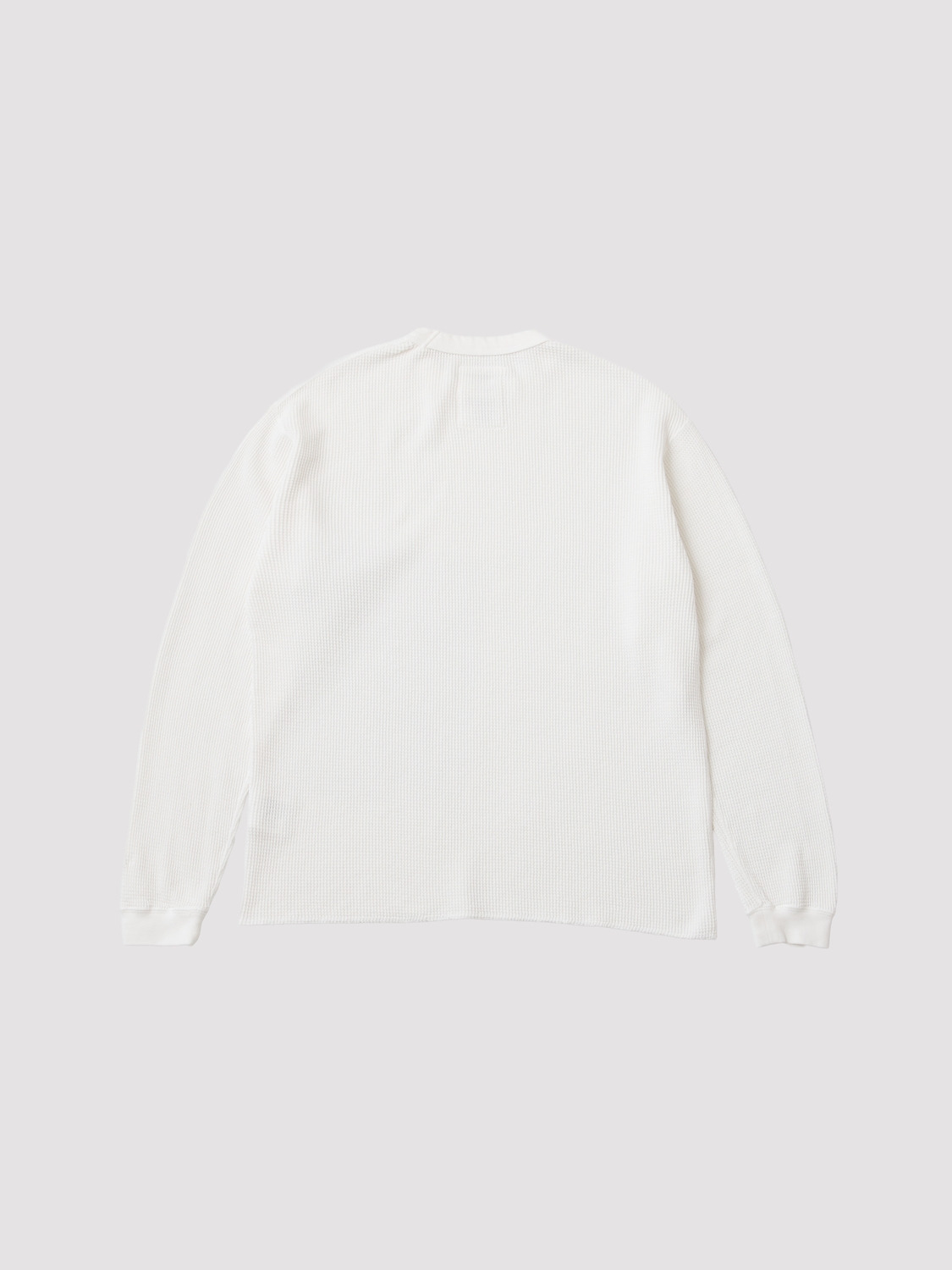 WAFFLE REGULAR FIT LONG SLEEVE T-SHIRT 詳細画像 Black 2