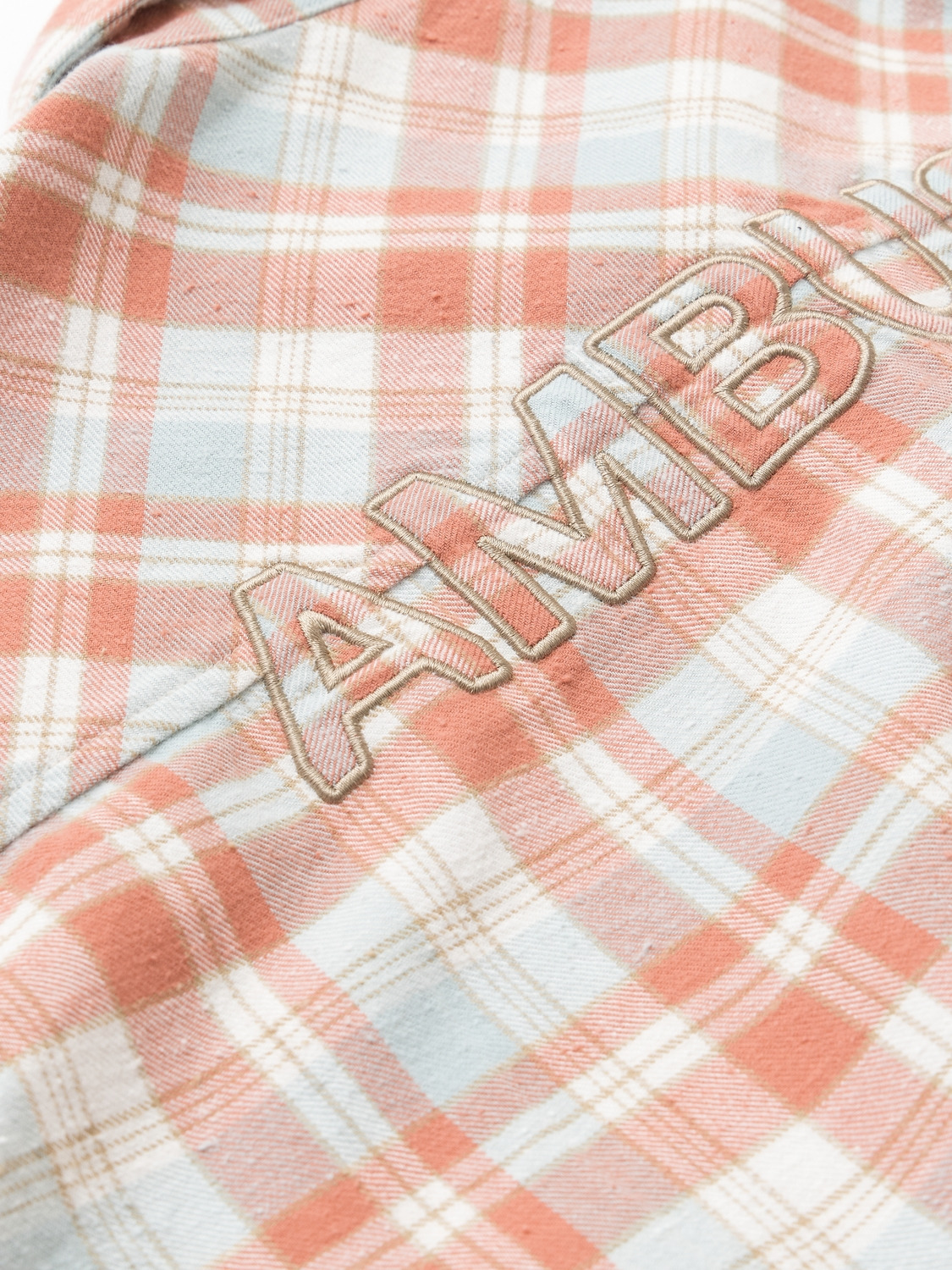 BRUSHED CHECK BACK LOGO SHIRT 詳細画像 Blue 3