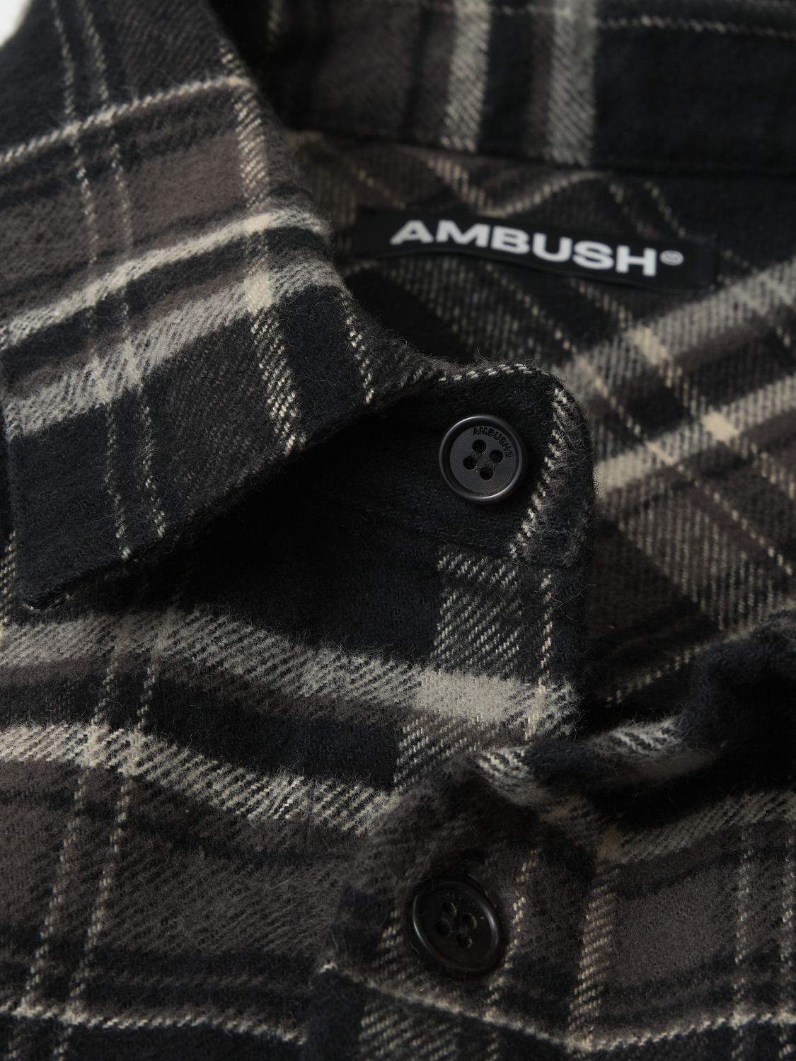 WASHED CHECK SHIRT 詳細画像 Black 3