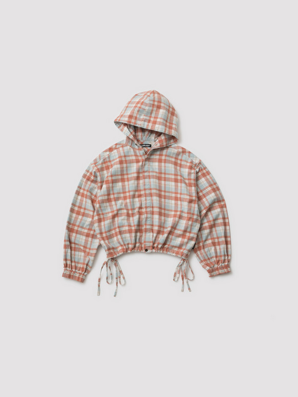 CHECK SHIRT HOODIE