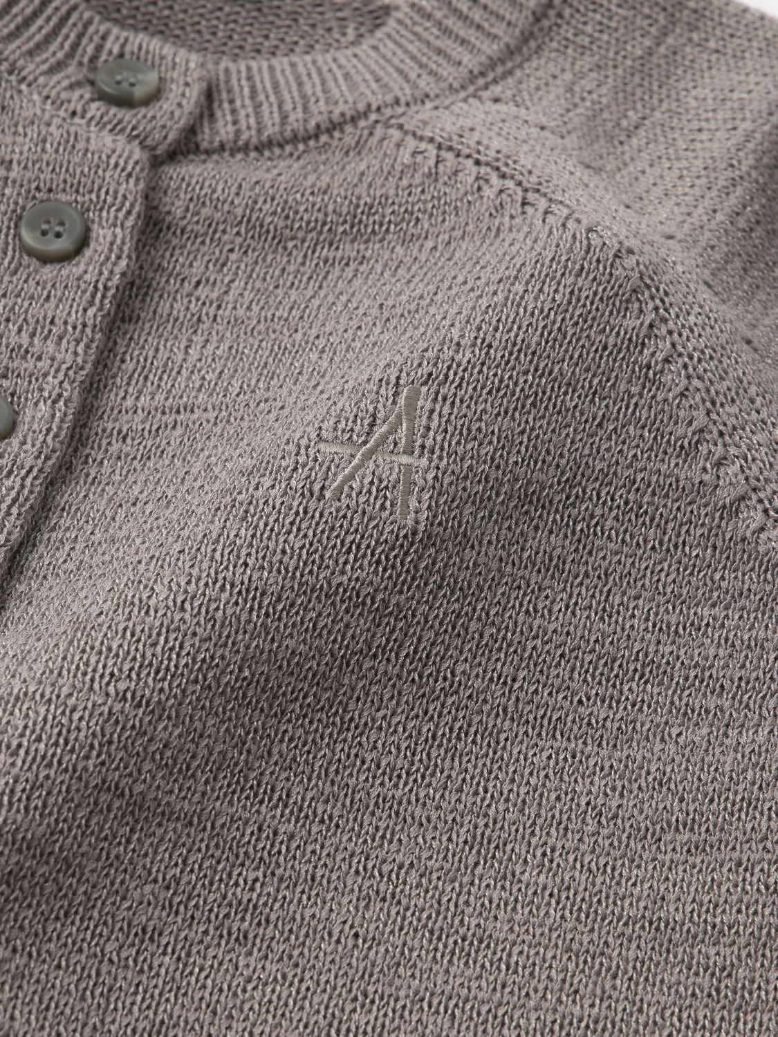 CROPPED KNIT BUTTON UP CARDIGAN 詳細画像 Grey 3