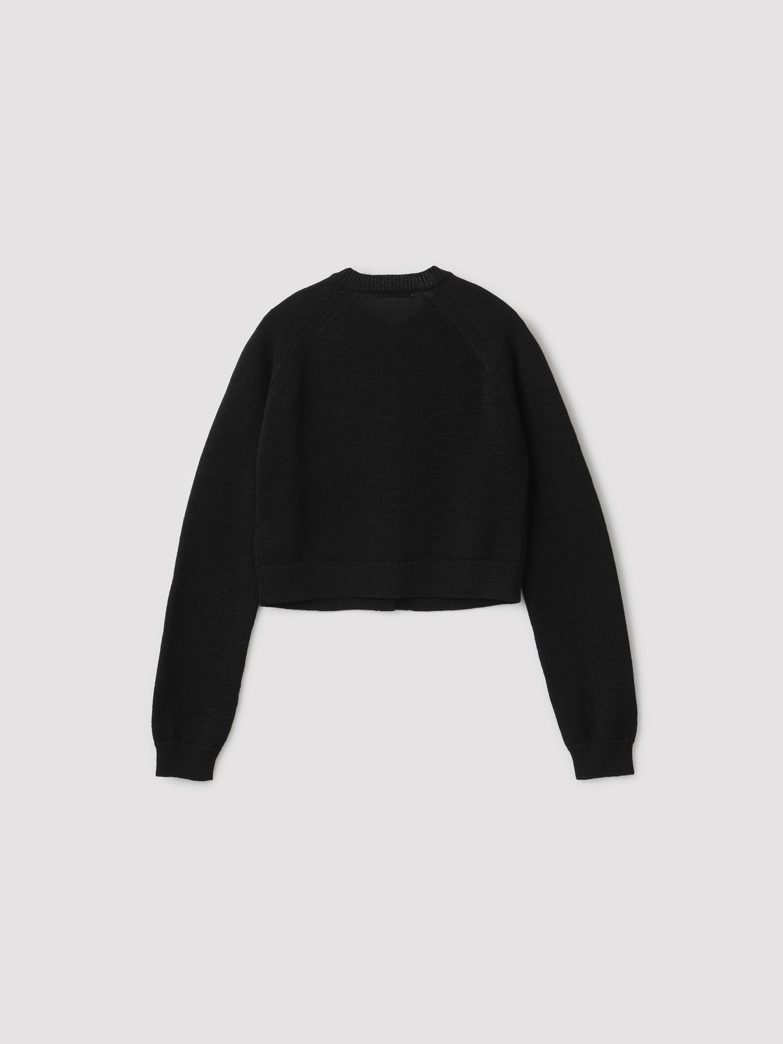 CROPPED KNIT BUTTON UP CARDIGAN 詳細画像 Black 2