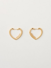 MINI HEART HOOP EARRINGS 詳細画像
