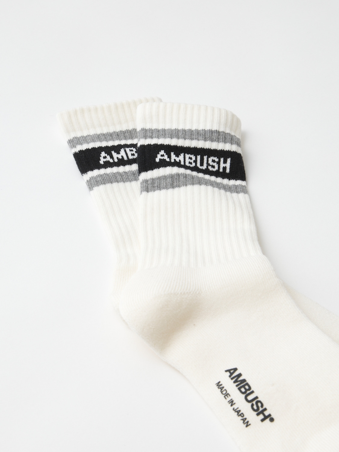 SPORT LOGO SOCKS 詳細画像 White&times;Black 3