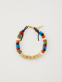 LETTER-BLOCK & BEADS BRACELET 詳細画像