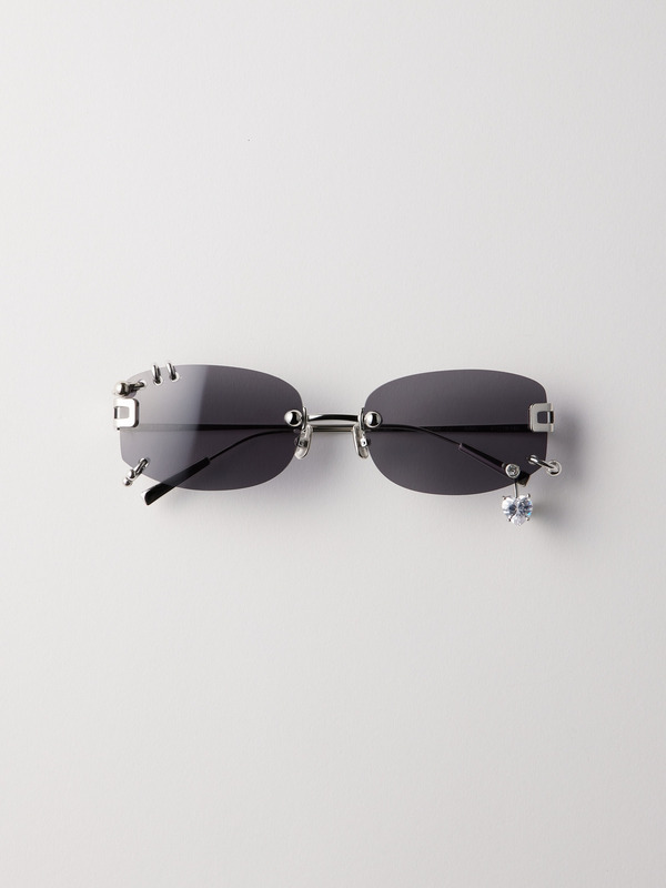 AMBUSH PIERCED SUNGLASSES 訳アリ ambush pierced sunglasses クリア - メルカリ