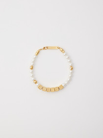 PEARL LETTER BLOCK BRACELET 詳細画像